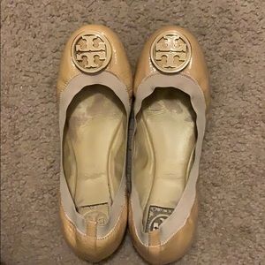 Tory Burch Nude Flats